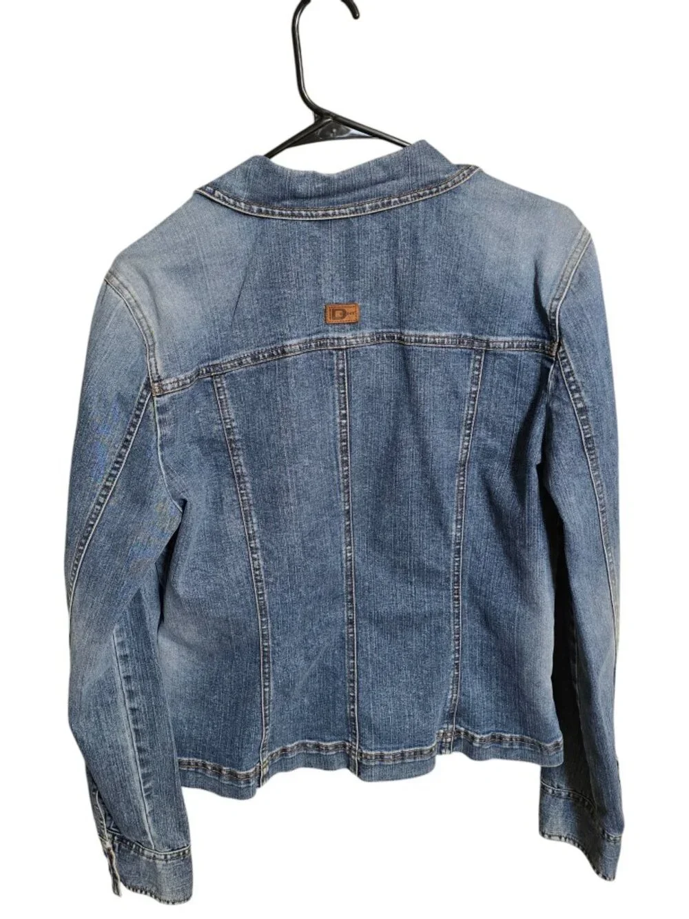 DKNY Jeans Vintage YSK Medium Wash Denim Jacket XL - Picture 2 of 12